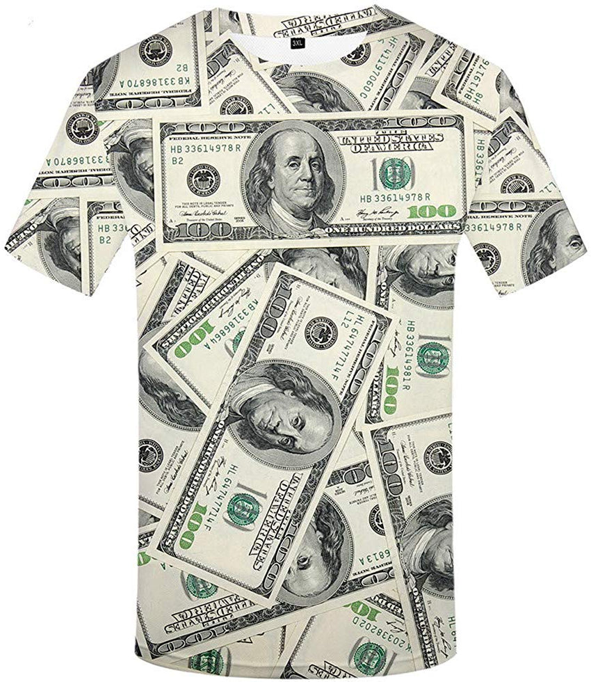 Unisex 3D Printed Graphics T Shirt Casual Couple Short Sleeve Top Tee Print