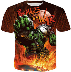 Unisex Casual Cool 3D T Shirts Summer Fashion Shirts Hulk