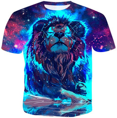 Unisex Casual Cool 3D T Shirts Summer Fashion Shirts Lion 4