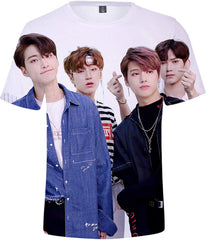 Kpop ATEEZ Zero to One 3D Digital Print Hong Joong Seong HWA Yun Ho Yeo S ANG Min Gi Woo Young Jong Ho T Shirt Top J
