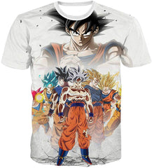 Summer Unisex Dragon Ball Goku Short Sleeve T Shirts Creative 3D Print Tee Jx006 1
