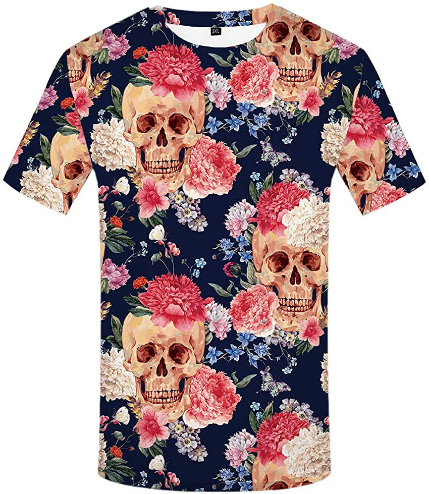 Unisex 3D Printing Graphics Wolf Shirt for Men Animal T Shirt Skull Shirts Colorful
