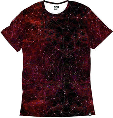 Men's Casual Short Sleeve Vibrant Tee Shirts Red Zodiac