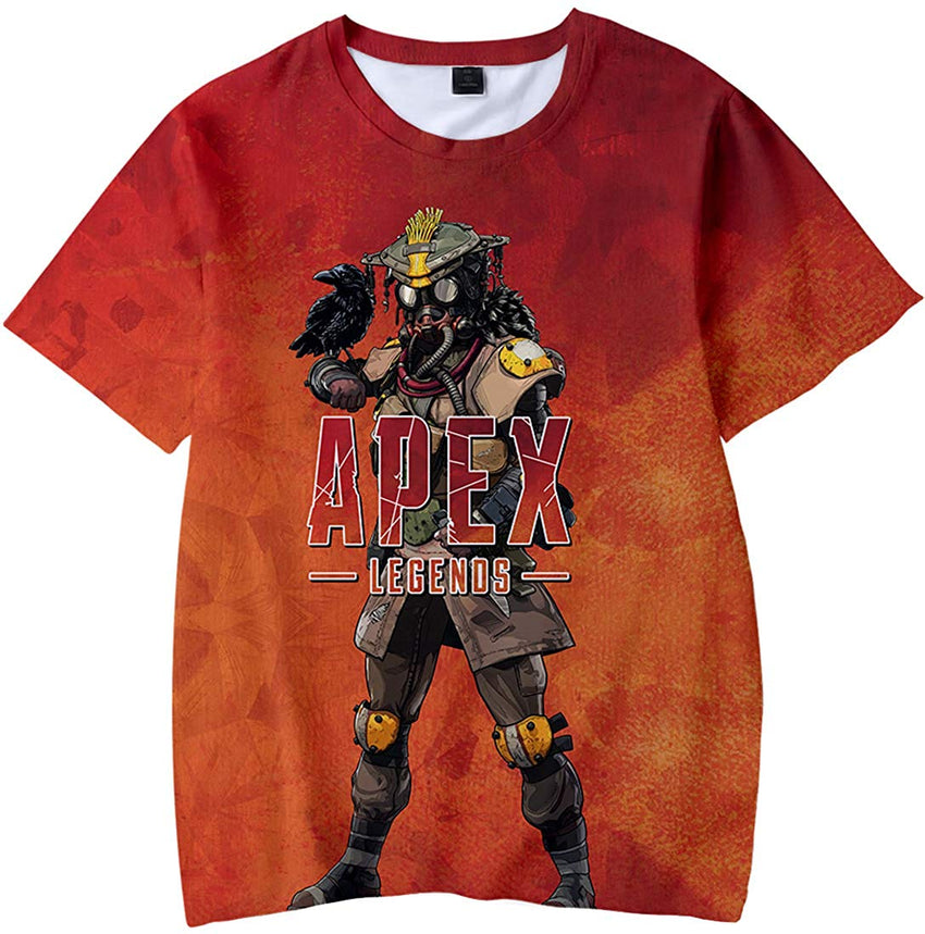 Fashion Apex T Shirt 3D Printed Game Topic Apex Legends Shirt for Men Women Teen Bloodhound