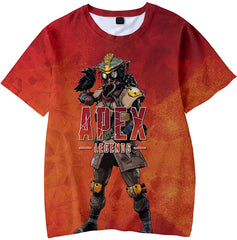 Fashion Apex T Shirt 3D Printed Game Topic Apex Legends Shirt for Men Women Teen Bloodhound