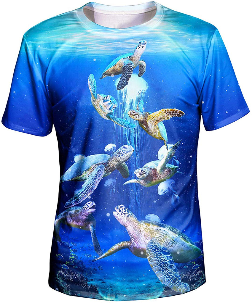 Unisex 3D Graphic T Shirt Colorful Design Short Sleeve Crewneck Digital Tee for Young Design29