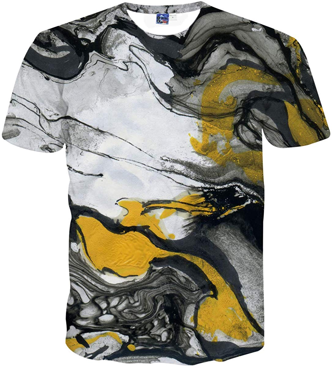 Unisex 3D Novelty Tshirts Men Graphic Funny Tees Printed Crewneck Short Sleeve Summer Top T Shirts Bw smoke