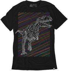 Men's Casual Short Sleeve Graphic Tee Shirts Rawr Glow in the Dark
