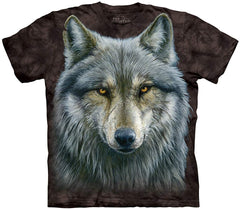 Men's Warrior Wolf T Shirt Black