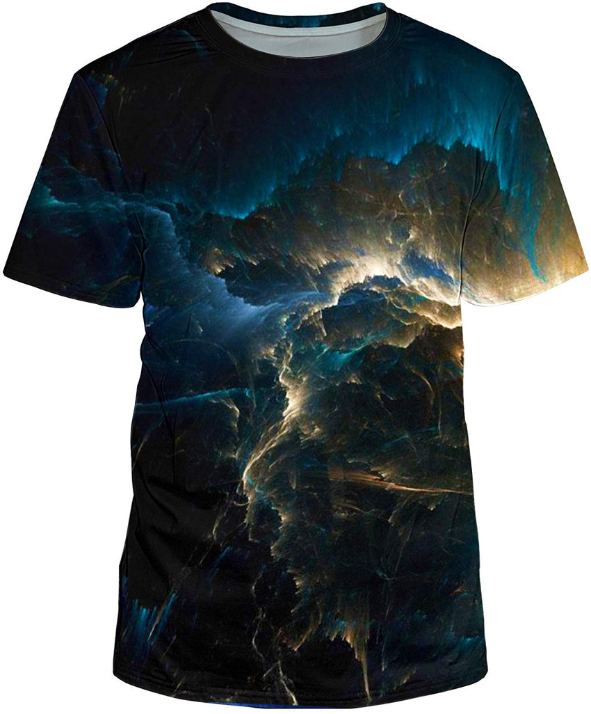 Unisex 3D Realistic Printed Casual Short Sleeve T Shirts Grey53