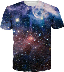 Unisex Short Sleeve 3D Digital Printed Personalized T Shirts Tees Galaxy 1