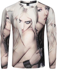 Unisex Casual Long Sleeve All Over Print T Shirt Ag006 24