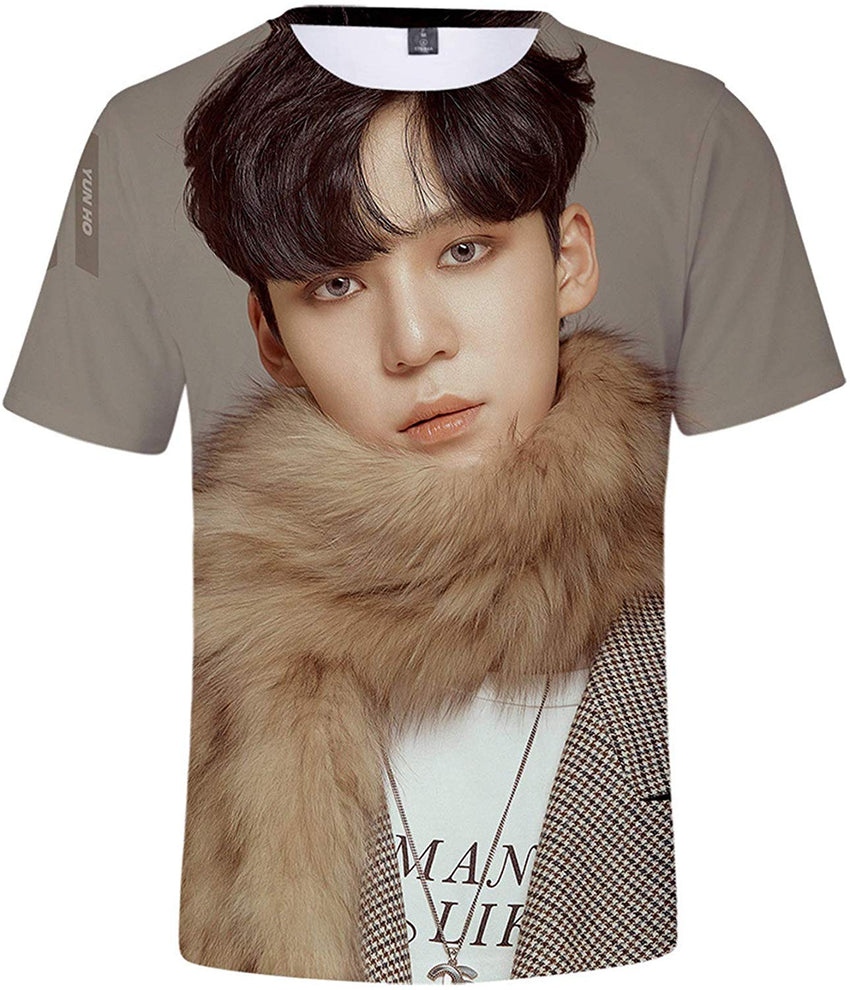 Kpop ATEEZ Zero to One 3D Digital Print Hong Joong Seong HWA Yun Ho Yeo S ANG Min Gi Woo Young Jong Ho T Shirt Top I