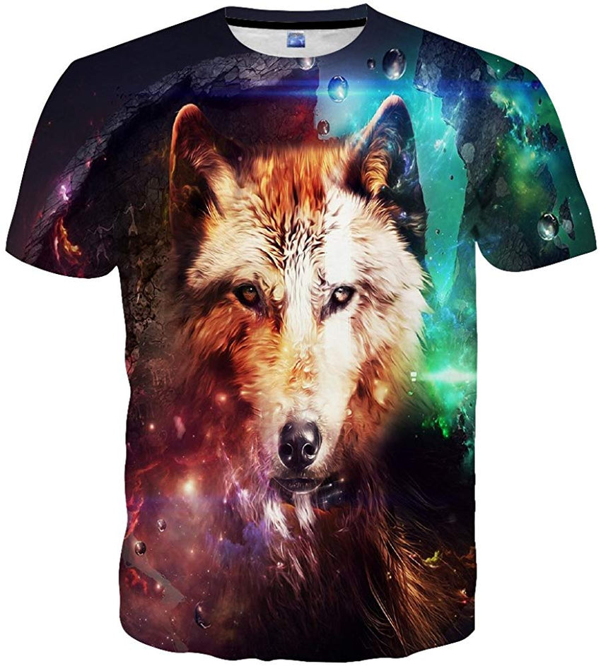 Unisex 3D Printed Short Sleeve Top T Shirts Blue41