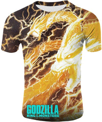 God Zilla 2 King Of The Monsters Mens Boys Girls 3D Printed s Tshirts Godz31