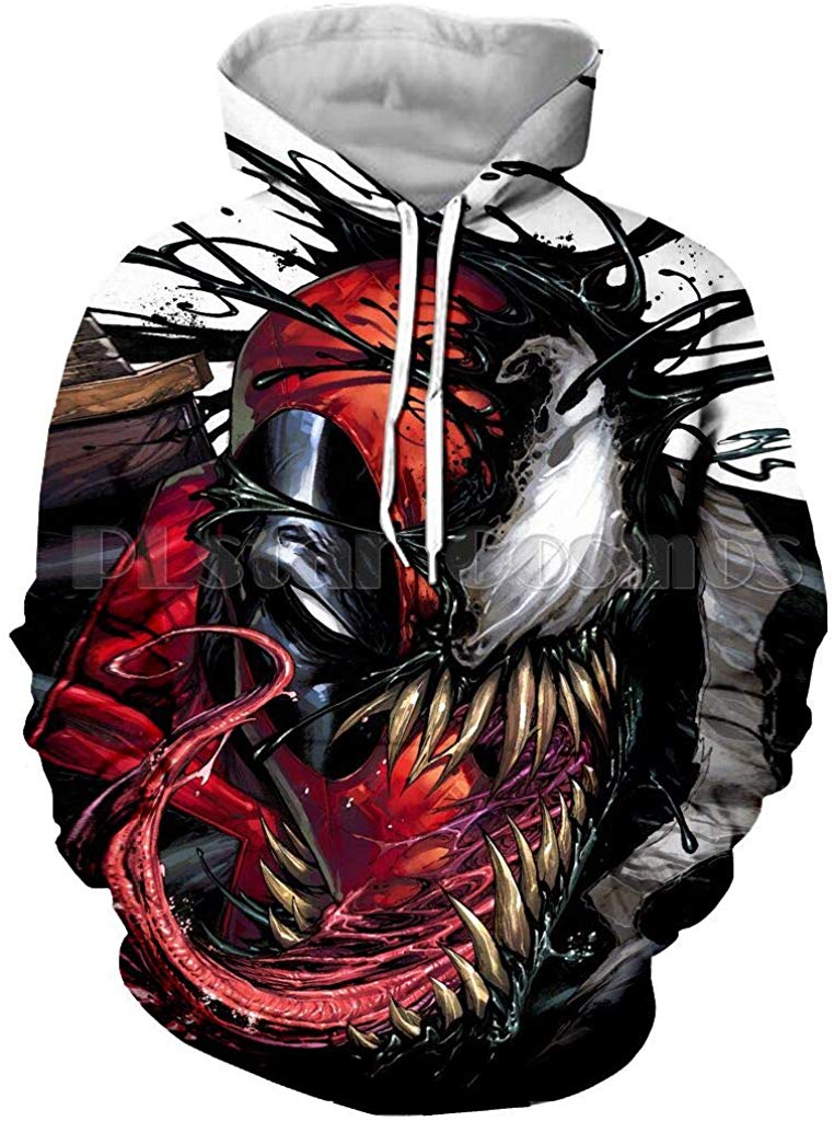 3D Unisex 3D Printed Spiderman Venom Villain Skull T shirt Funny Venom 2 