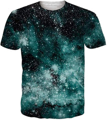 Unisex 3D Printed Summer Casual Short Sleeve T Shirts Top Tees S XXL Agalaxy02