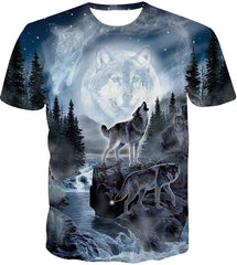 Unisex Casual 3D Print Animal Short Sleeve T Shirt Graphic Tees Funny 3