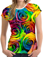 Women' Girl's T Shirt with Animl Cat Dog Print Multicolor1