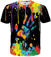 Unisex 3D Colorful Print Graphic Tee Shirts for Men Women and Teens Style76