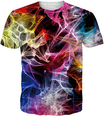 Unisex 3D Printed Summer Casual Short Sleeve T Shirts Top Tees S XXL Color