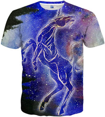 Unisex 3D Pattern Printed Casual Short Sleeve T Shirts Tees Multi color41