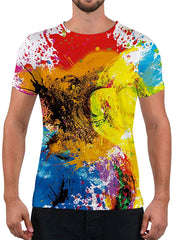 Unisex Fashion 3D Print T Shirts Funny Graphics Pattern Crewneck Short Sleeve Tees for Mens Womens Ink Jet