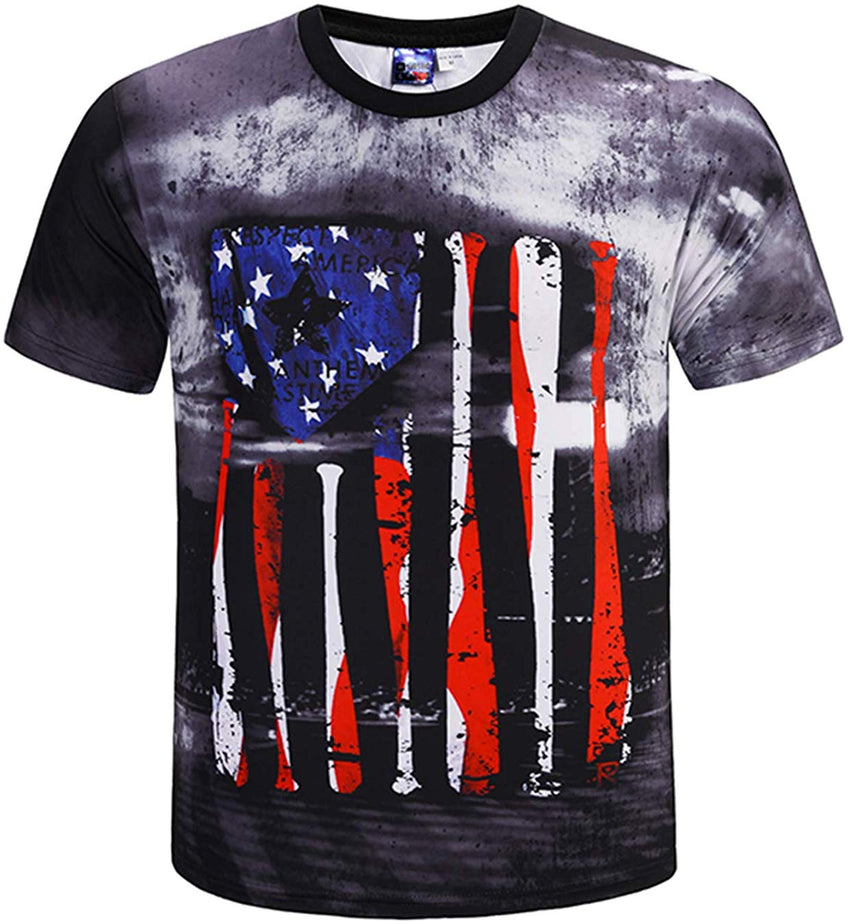 Unisex Casual 3D Funny Print Short Sleeve T Shirt Y1796 68