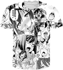 Mens T Shirts 3D Graphic Short Sleeve Tees Funny Printed Summer Tops A4