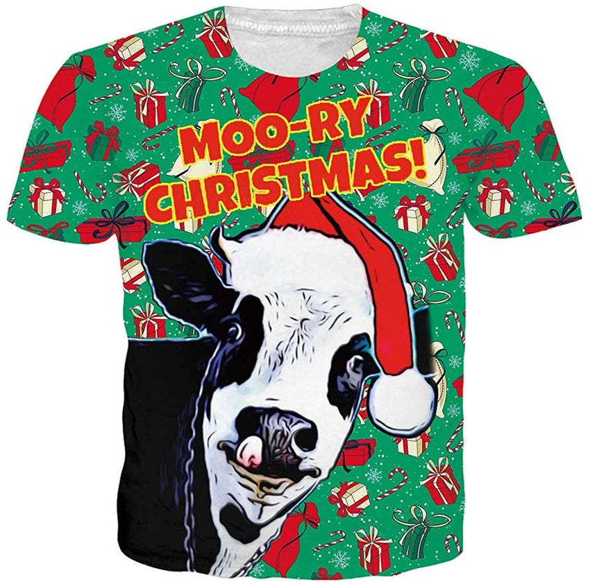 Unisex 3D Printed Funny T Shirts Casual Cool Summer Short Sleeve Tees 0000 a Christmas 02