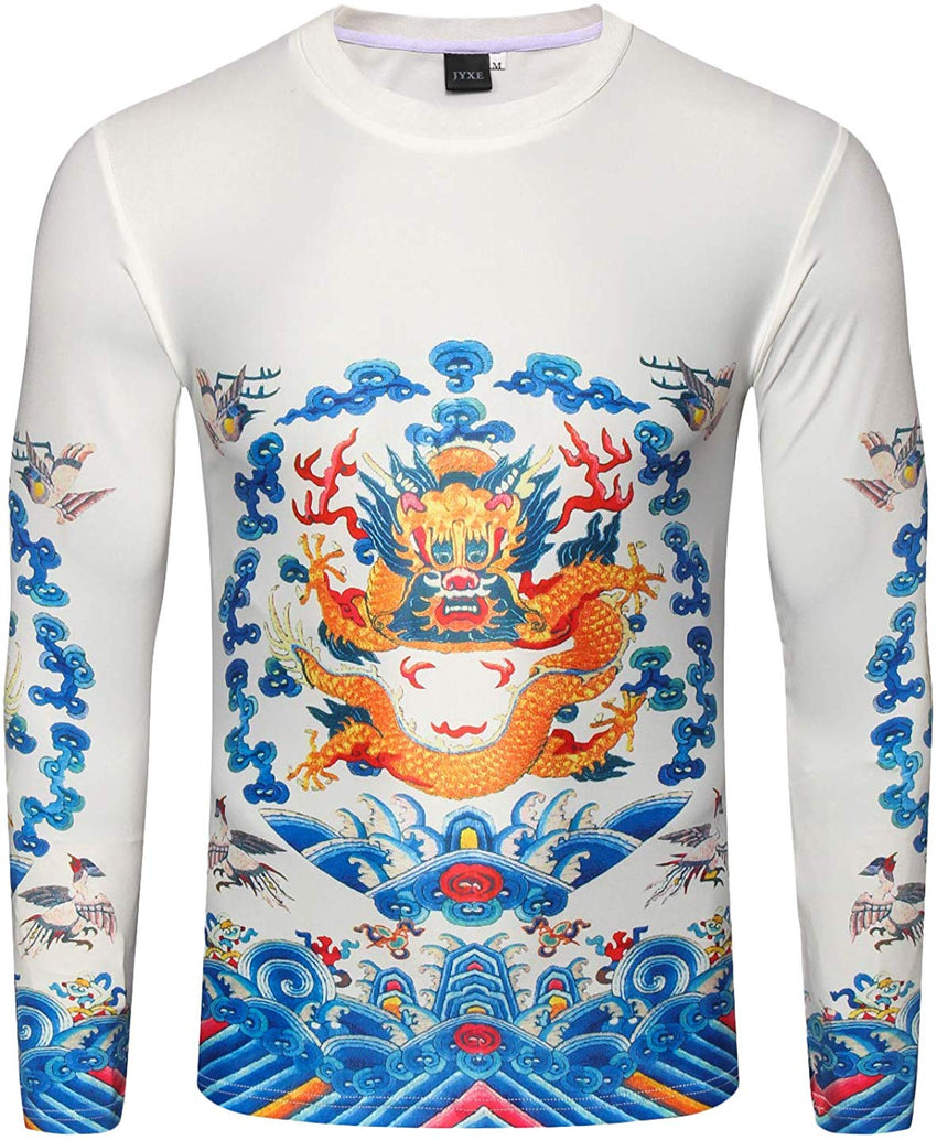 Unisex Casual Long Sleeve All Over Print T Shirt Ag006 19