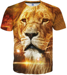 Unisex 3D Print Tshirts Short Sleeve Cool Graphic Tees for Women Men St yellow