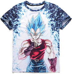 Summer Unisex Dragon Ball Goku Short Sleeve T Shirts Creative 3D Print Tee Jx001