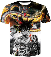 Men Dragon Ball 3D Print Short Sleeve Pullover Regular Fit T Shirt Color 29