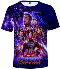 Men's 3D Avenger's Endgame T Shirt Quantum Sports Suit Fitness Shirt, T shirt T2