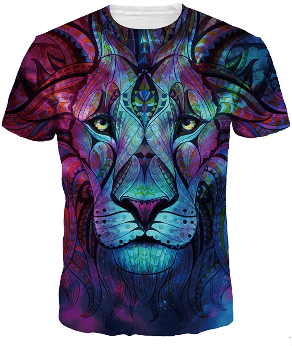 Unisex T Shirts Casual Fashion 3D Printed Short Sleeve Shirts Patten 14