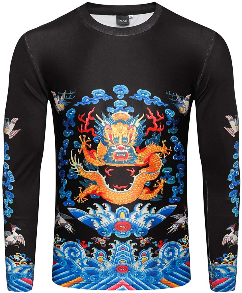Unisex Casual Long Sleeve All Over Print T Shirt Ag006 23