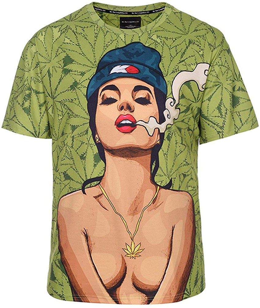 Unisex Casual All Over 3D Print Oversize T Shirt Y1791 03