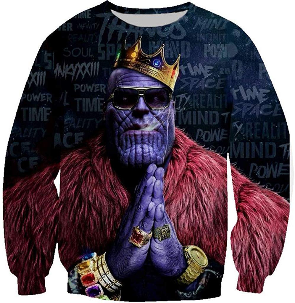 3D Unisex 3D Printed Spiderman Venom Villain Skull T shirt Funny Thanos s