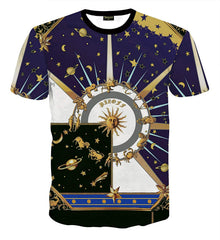 Unisex Collage Short Sleeve Crew Neck 3D Digital T Shirts Tees Al067 13