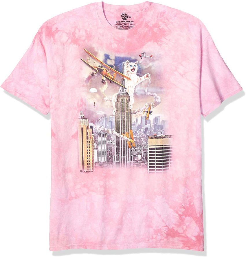 King Kitten T shirt Pink
