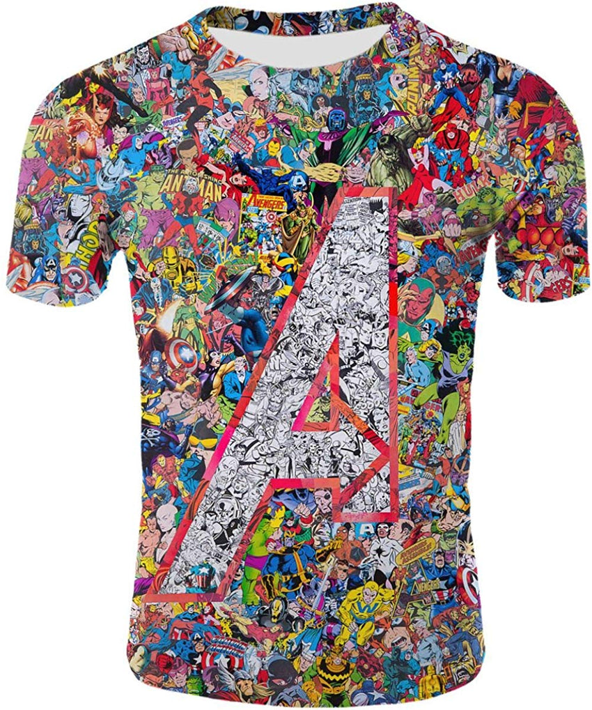 Mens 3D Avenger's Endgame Commemorate T Shirt Avstee21