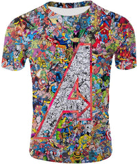 Mens 3D Avenger's Endgame Commemorate T Shirt Avstee21