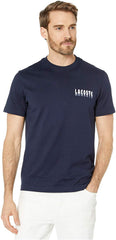 Mens Short Sleeve Heavy Jersey 3D Regular Fit T Shirt Navy Blue