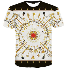 Unisex Collage Short Sleeve Crew Neck 3D Digital T Shirts Tees Al067 12
