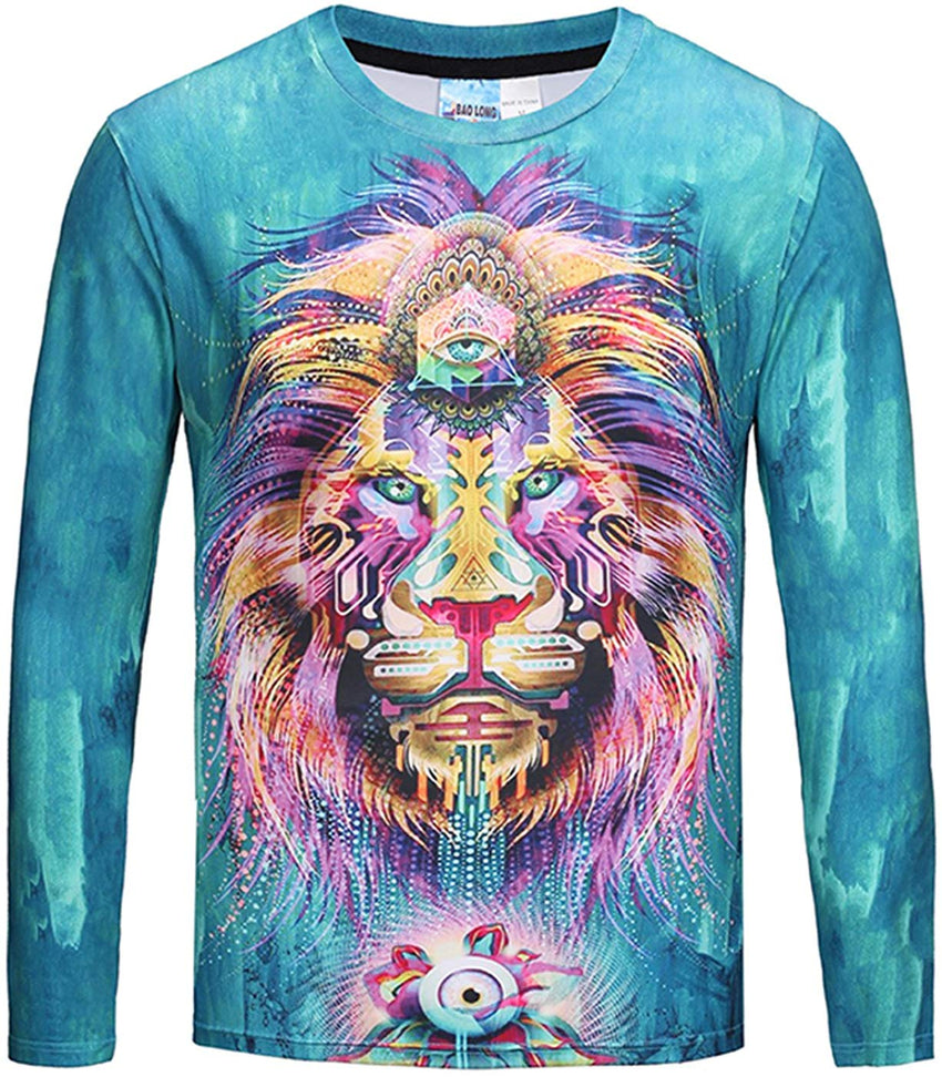Unisex Casual Long Sleeve All Over Print T Shirt Ag006 08