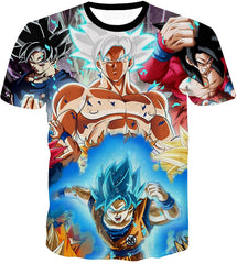 Men Dragon Ball 3D Print Short Sleeve Pullover Regular Fit T Shirt Color 6