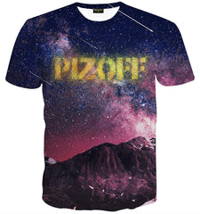 Unisex Collage Short Sleeve Crew Neck 3D Digital T Shirts Tees Al067 21