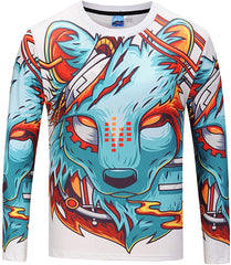 Unisex Casual Long Sleeve All Over Print T Shirt Ag006 11