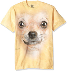 Chihuahua Face T shirt Yellow